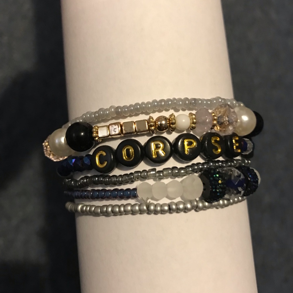 Corpse bride bracelet set